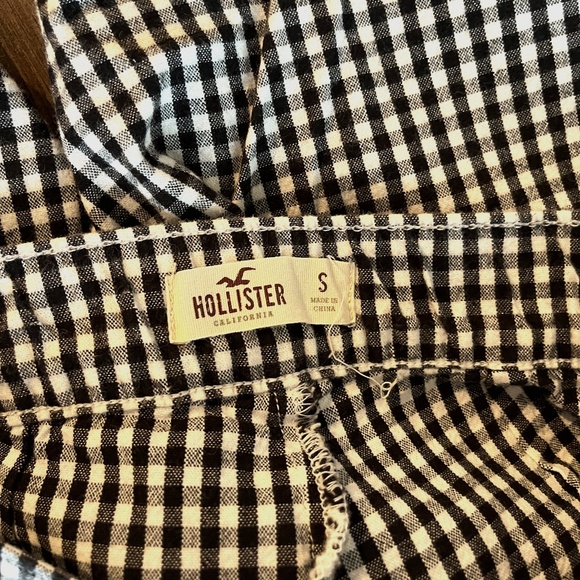 Hollister straight high waisted checkered summer pants, size S - Picture 2 of 4